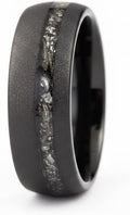 Meteorite Inlay Tungsten Band | Luxury Set