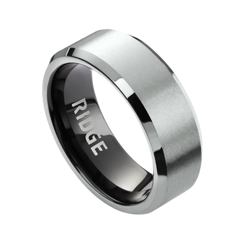 Bold Tungsten Ring 8mm