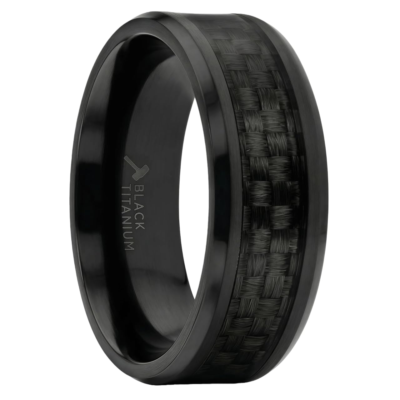 Black Titanium Carbon Fiber Band
