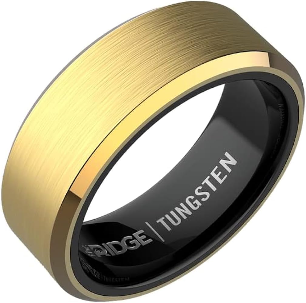 Bold Tungsten Ring 8mm