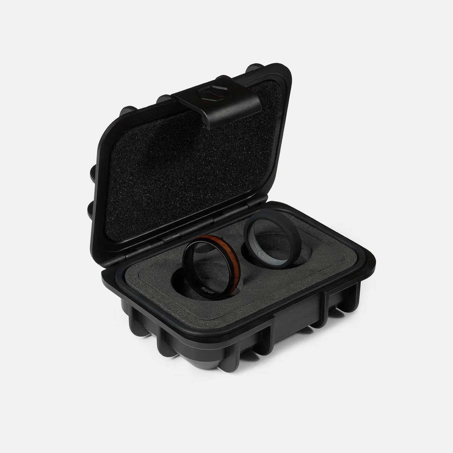 The Ridge Tungsten Rings For Men - Mens Wedding Band - Strong, Durable and Scratch-Resistant Rounded 6mm Ring With Silicone Band