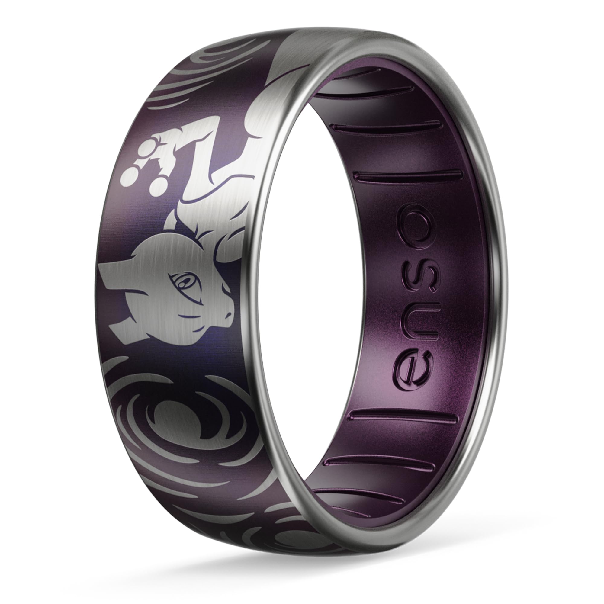 Enso Rings x Pokemon Hybrid Ring Collection for Hands - Durable Brushed Outer Metal - Comfortable and Premium Inner Silicone