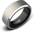 Bold Tungsten Ring 8mm | Platinum