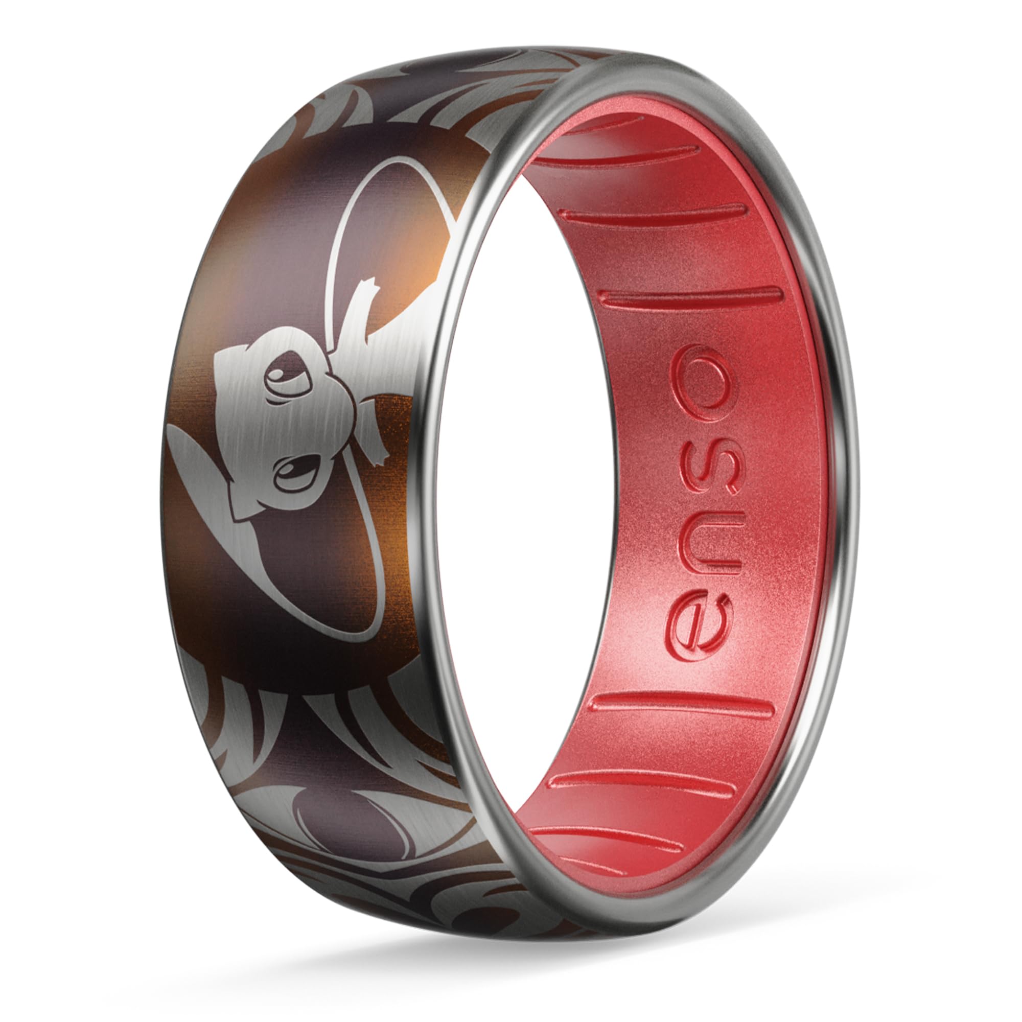 Enso Rings x Pokemon Hybrid Ring Collection for Hands - Durable Brushed Outer Metal - Comfortable and Premium Inner Silicone