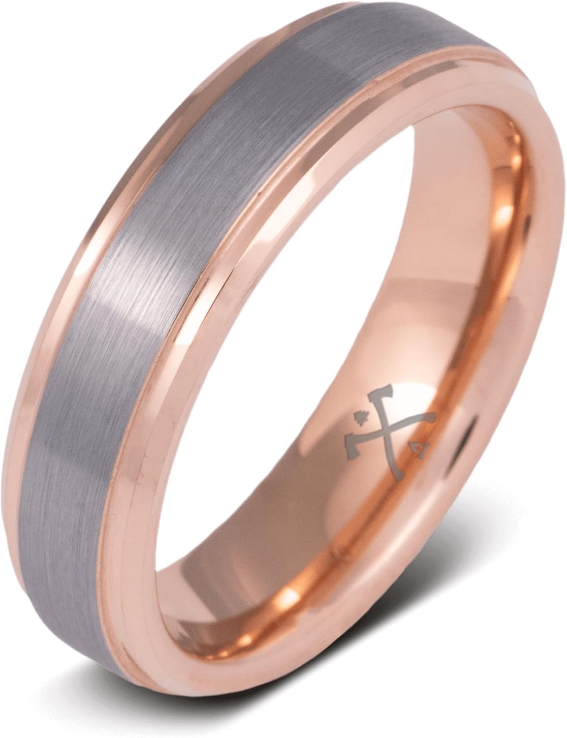 Manly Bands: Men's Rose Gold Wedding Bands and Rings - Made With 14K and 18K Rose Gold - Gift for Men - Free Silicone Ring Included
