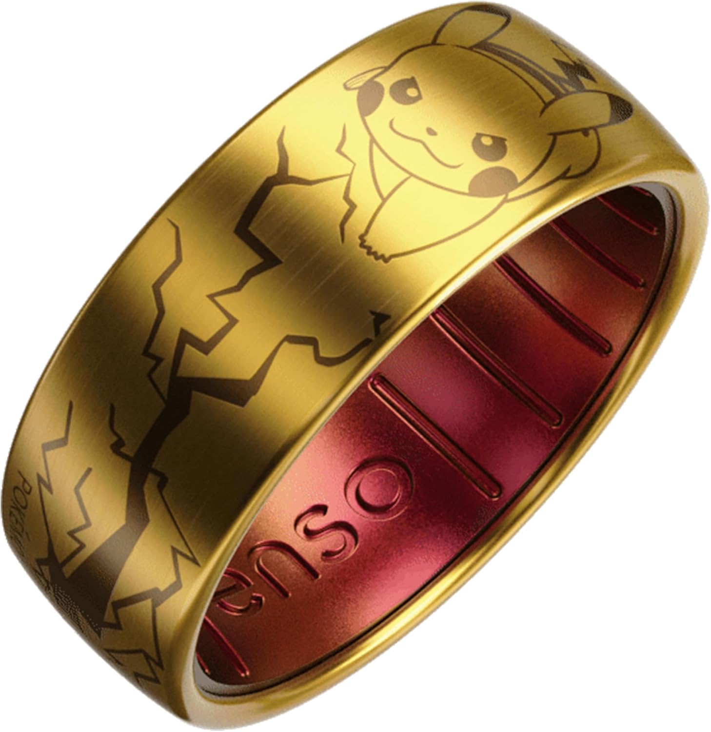 Enso Rings x Pokemon Hybrid Ring Collection for Hands - Durable Brushed Outer Metal - Comfortable and Premium Inner Silicone