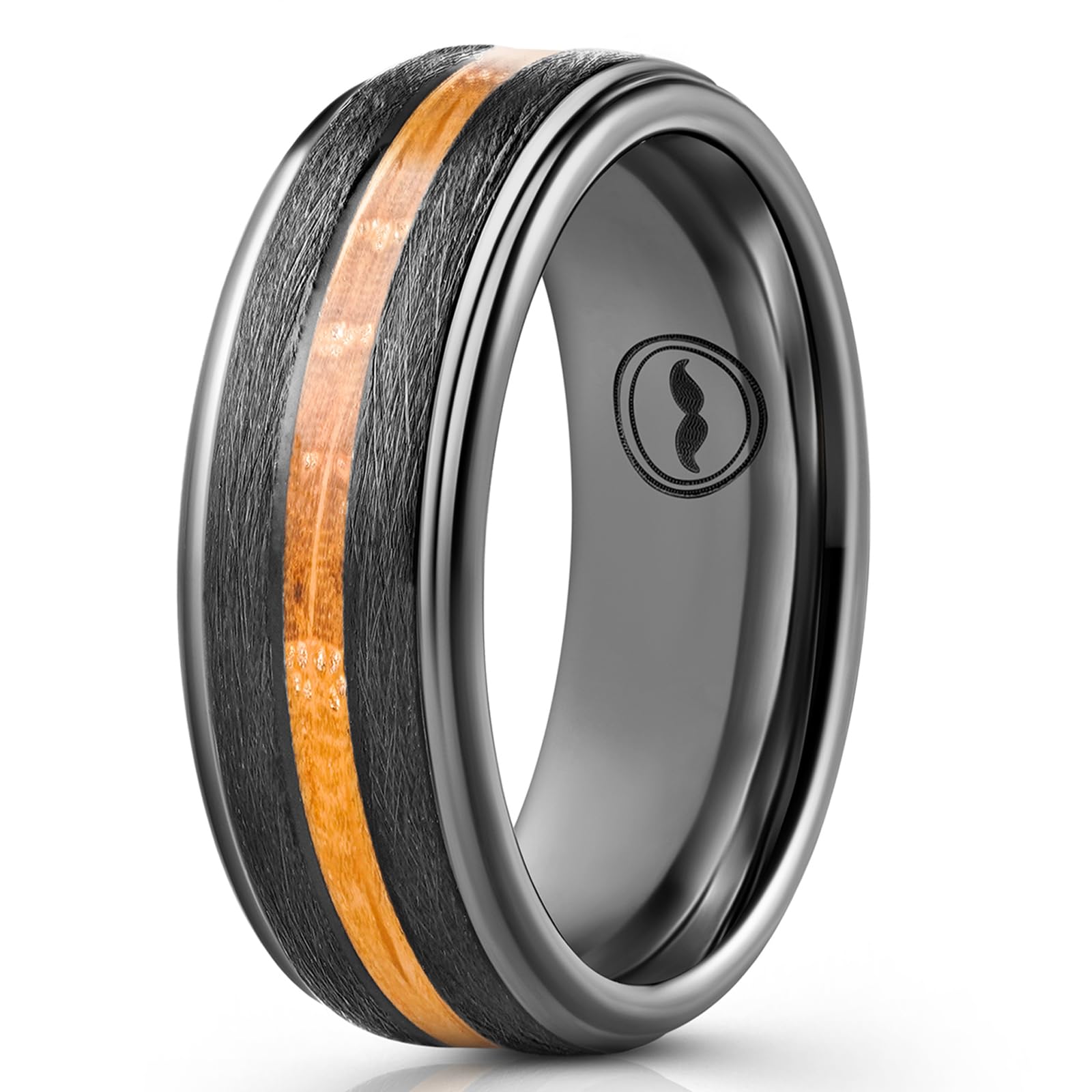 Black Tungsten Band | Whiskey Wood
