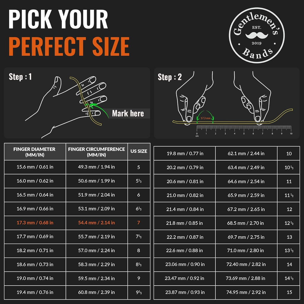 Men's Tungsten Carbide Wedding Band - Premium Grade Hammered Brushed Wedding Ring for Men (Black with Polished White Gold Strip) - With Silicon Band, Leather Pouch, & Luxury Walnut Ring Box