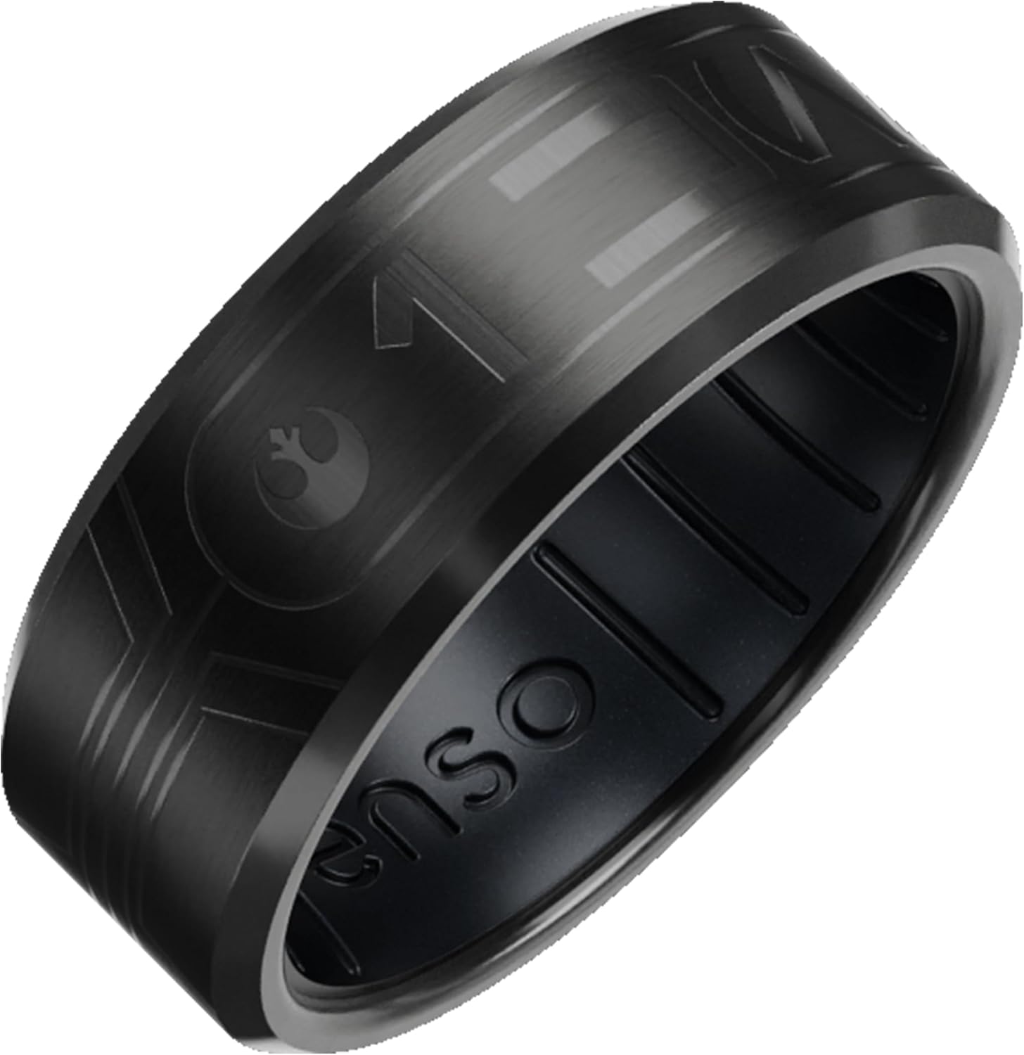 Enso Rings Hybrid Rings - Durable Brushed Outer Metal - Comfortable and Premium Inner Silicone