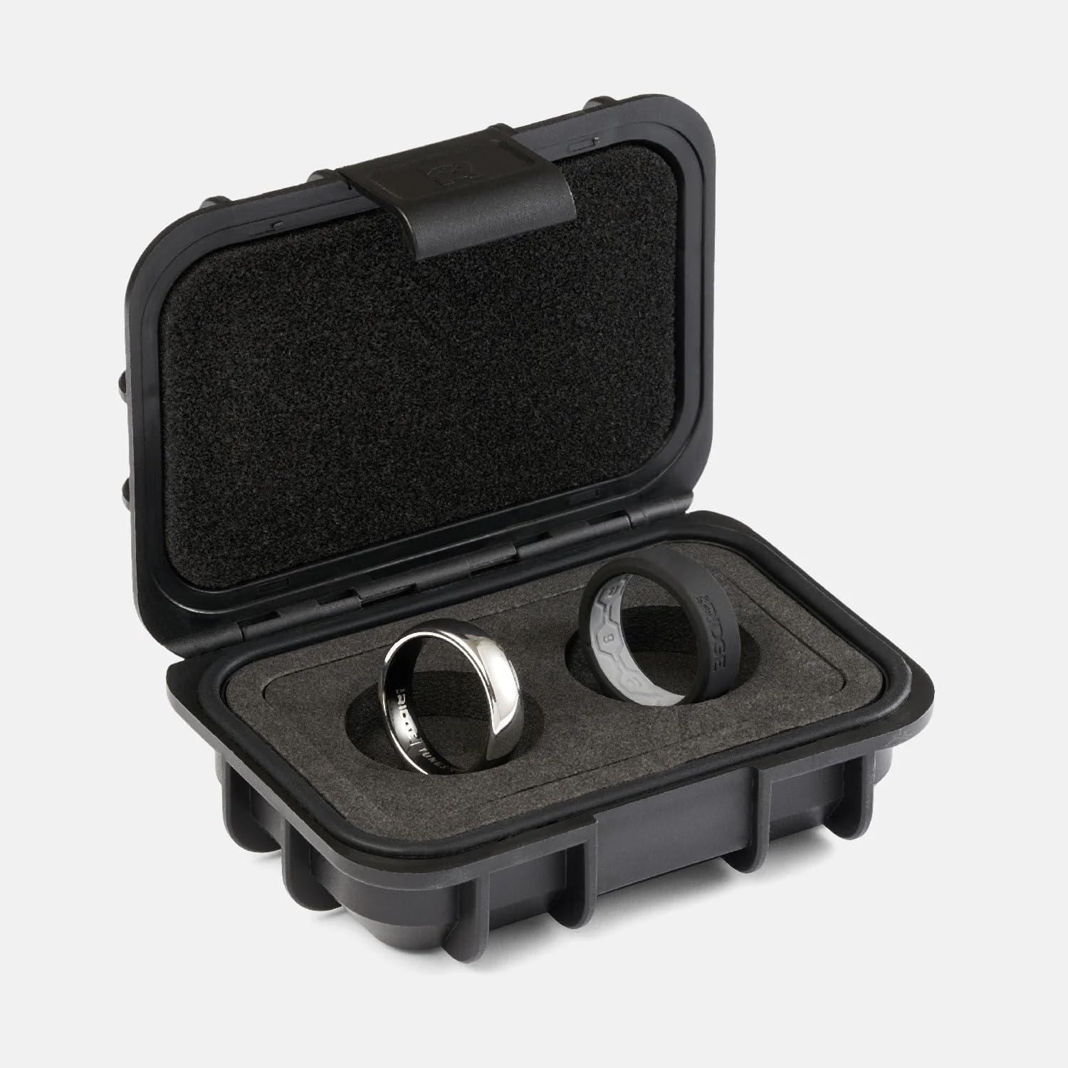 The Ridge Tungsten Rings For Men - Mens Wedding Band - Strong, Durable and Scratch-Resistant Rounded 6mm Ring With Silicone Band