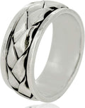 Sterling Silver Spinner Band | 9mm