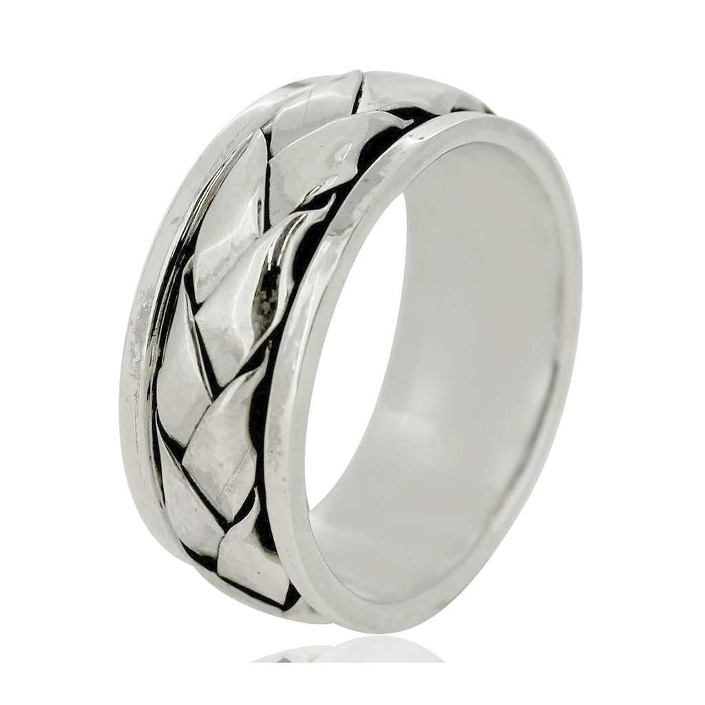 Sterling Silver Spinner Band | 9mm