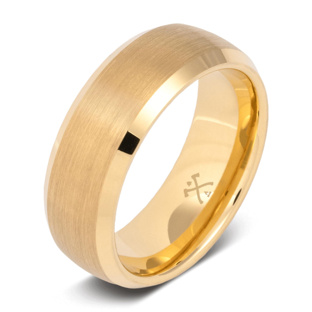 Gold Tungsten Band | 14K Yellow