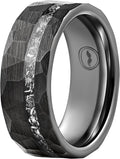 Black Meteorite Hammered Band | Luxury Set